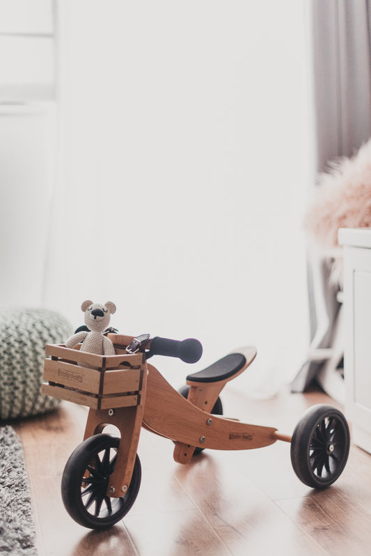 Kinderfeets 2 in 1 Tiny Tot Trike and Balance Bike - Bamboo