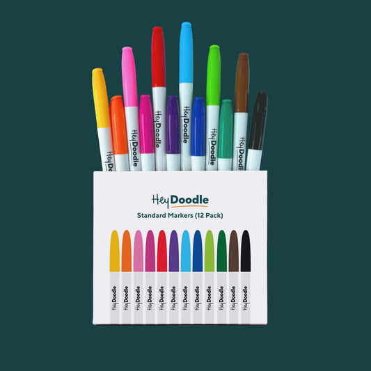 Hey Doodle Markers - Set of 12 - Standard