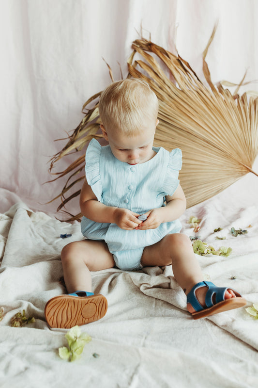 August Playsuit - Illusion Blue